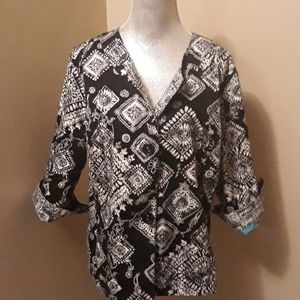 Coldwater Creek Black and White Jacket